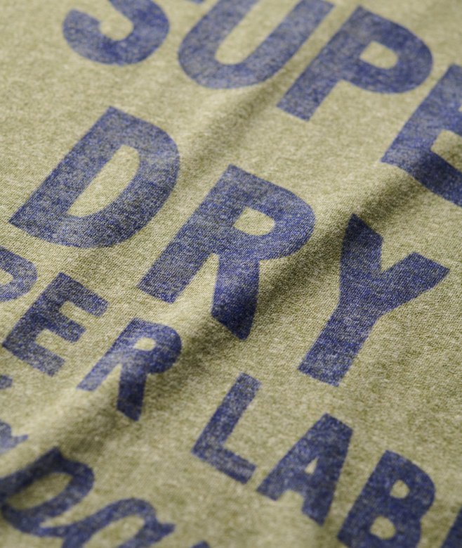 SUPERDRY COPPER LABEL WORKWEAR TEE - HUSHED OLIVE GRIT