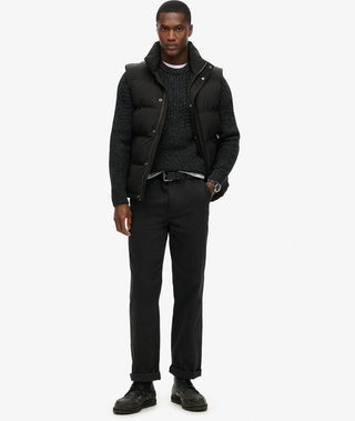 SUPERDRY NON  HOODED EVEREST GILET - Black