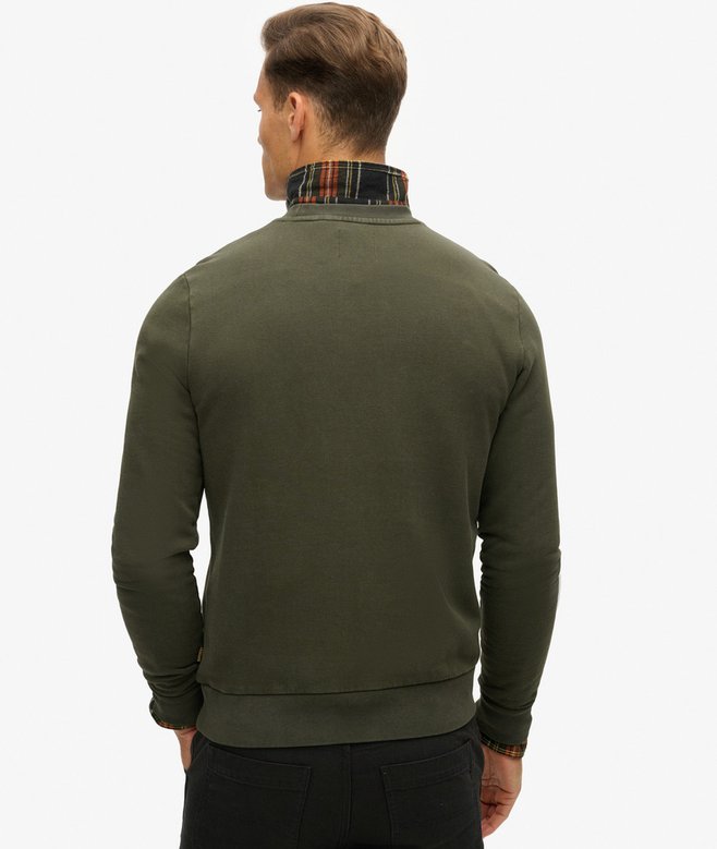 SUPERDRY MACHINED GOODS WORKWEAR CREW - OLIVE GREEN