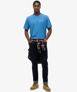 SUPERDRY CORE LOGO CITY TEE - Monaco Blue