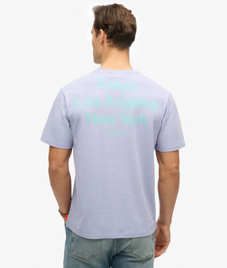 SUPERDRY CORE LOGO CITY TEE - City Purple