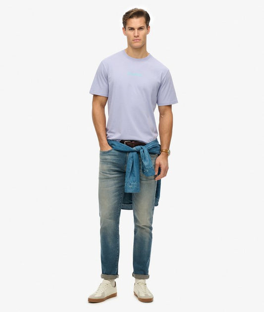 SUPERDRY CORE LOGO CITY TEE - City Purple