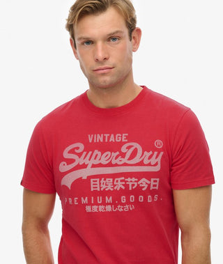 SUPERDRY CLASSIC TEE - Indiana Red