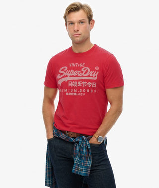 SUPERDRY CLASSIC TEE - Indiana Red