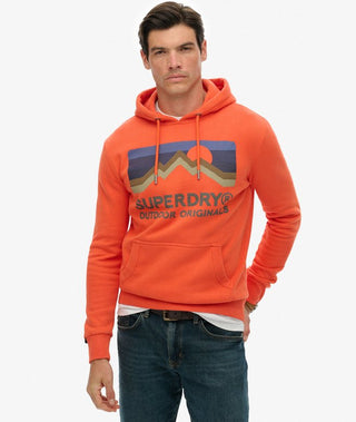 SUPERDRY GREAT OUTDOORS RELAXED HOOD - Deep Red