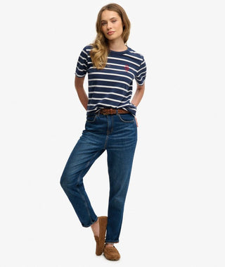 SUPERDRY - HERITAGE HAMPTONS STRIPE TEE - Navy Stripe