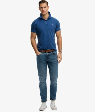SUPERDRY -  VINTAGE DESTROY POLO - Bay Blue