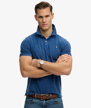 SUPERDRY -  VINTAGE DESTROY POLO - Bay Blue