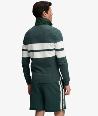 SUPERDRY - VINTAGE ATHLETIC RUGBY - Eagle Green Chest Band