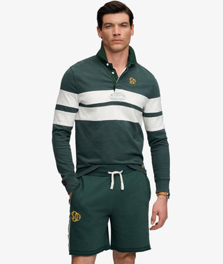 SUPERDRY - VINTAGE ATHLETIC RUGBY - Eagle Green Chest Band