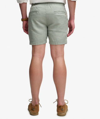 SUPERDRY - MERCHANT LINEN SHORT - Bay Green