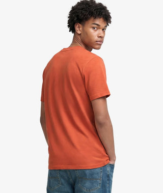 SUPERDRY - HERITAGE RELAXED TEE - Rust Orange Marle