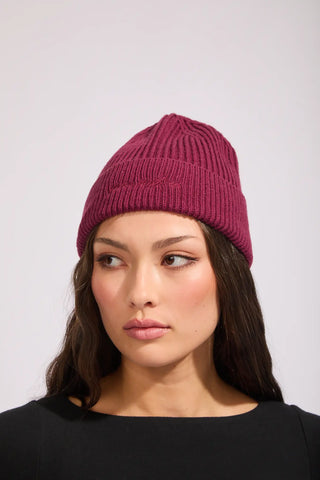 RPM -  WOOL LUX BEANIE - Wine