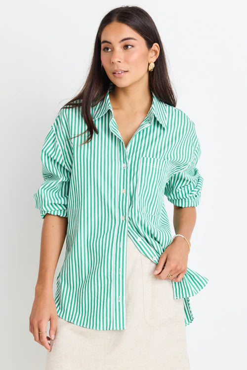 STORIES BE TOLD YOU GOT THIS OVERSIZED SHIRT - GREEN