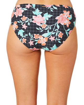 SEA LEVEL - MAURITIUS MID BIKINI PANT BLACK / FLORAL