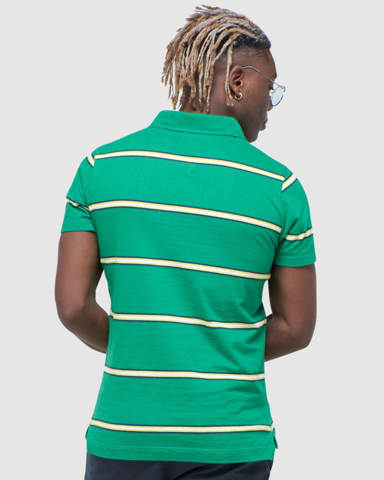 SUPERDRY-Academy Stripe Polo Varsity Green