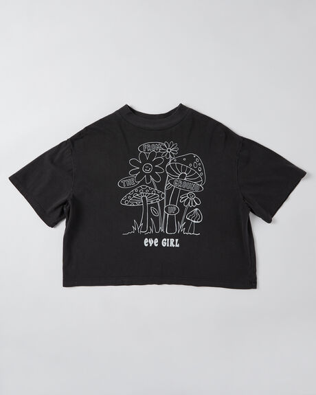 EVE GIRL GROUNDED TEE - Washed Black