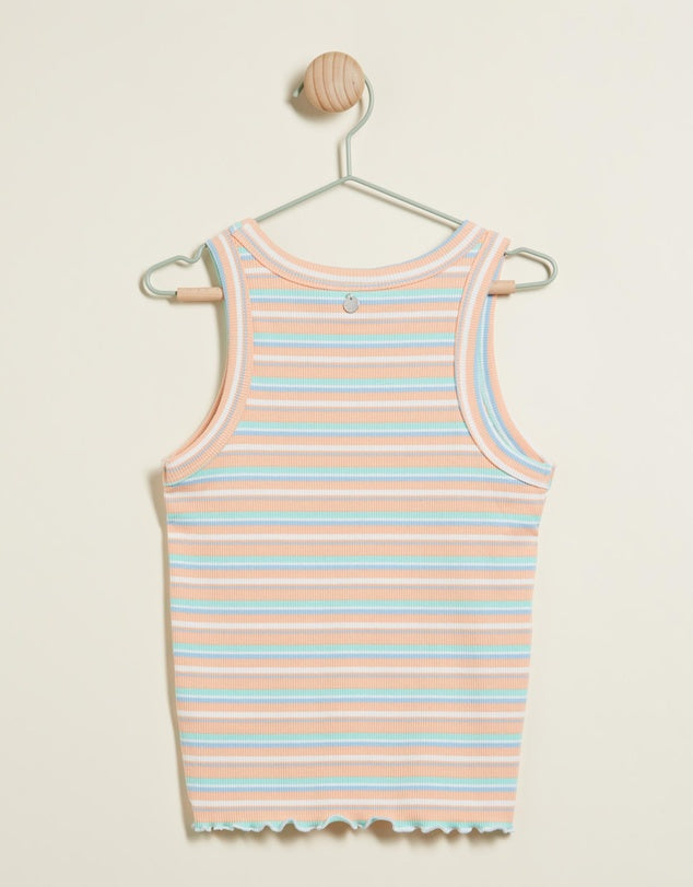 EVE GIRL STEVIE RIB TANK - Stripe